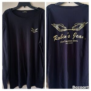 Robin's Jean Gold Wing Logo Long-sleeve TEE